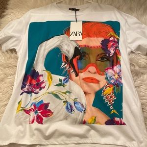 Zara graphic T-shirt